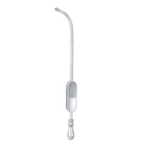 Killian (Von Eicken) Antrum Cannula, Bulbous Tip, Center Opening, 5 3/4" (14.6 Cm), 3.0 Mm Long Curve